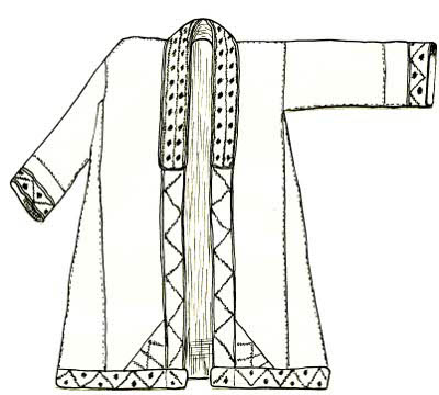 Национальный костюм шорцев рисунок